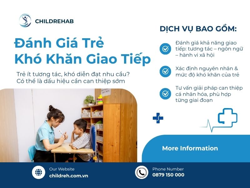 Đánh Giá Trẻ Khó Khăn Giao Tiếp 2026 | ChildRehab