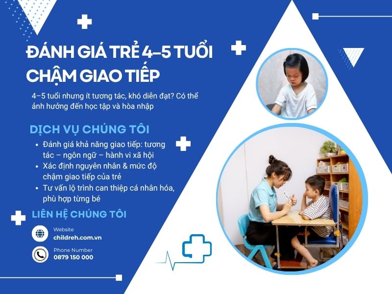 Đánh Giá Trẻ 4–5 Tuổi Chậm Giao Tiếp 2026 | ChildRehab