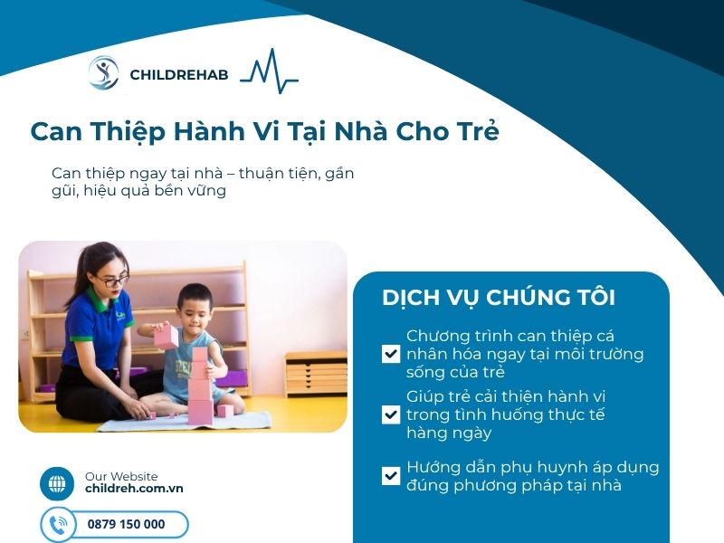 Can Thiệp Hành Vi Tại Nhà Cho Trẻ | ChildRehab