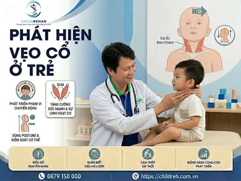 Vẹo Cổ Ở Trẻ Có Thể Phát Hiện Từ Mấy Tháng Tuổi? 2026 | ChildRehab