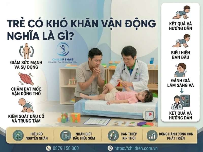 Bác Sĩ Kết Luận Trẻ Có Khó Khăn Vận Động Nghĩa Là Gì? 2026 | ChildRehab