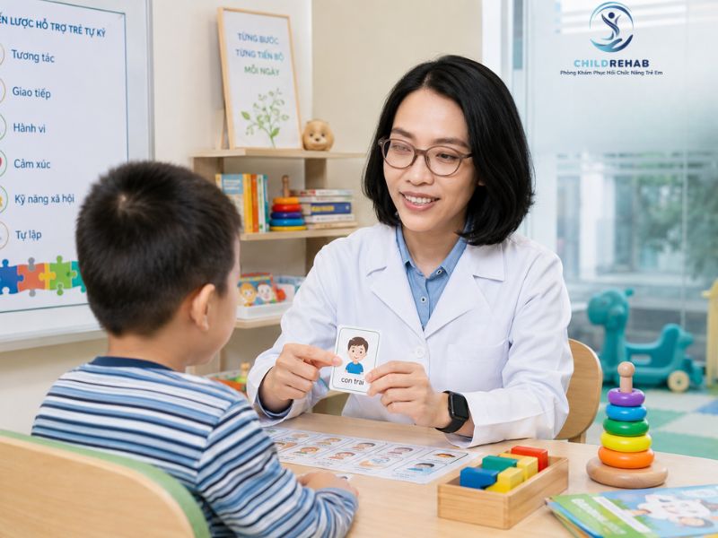 Can Thiệp Ngôn Ngữ Cho Trẻ Tự Kỷ ASD Tại Hà Nội | ChildRehab