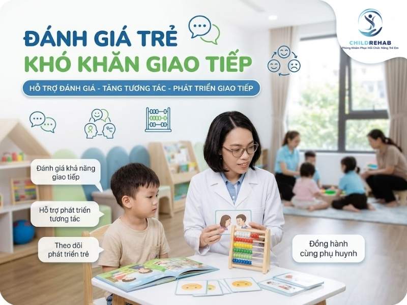 Đánh Giá Trẻ Khó Khăn Giao Tiếp 2026 | ChildRehab