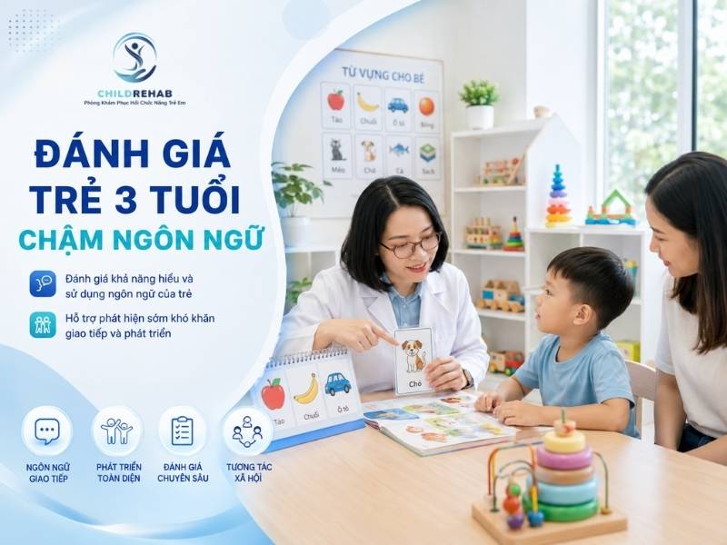 Đánh Giá Trẻ 3 Tuổi Chậm Ngôn Ngữ 2026 | ChildRehab