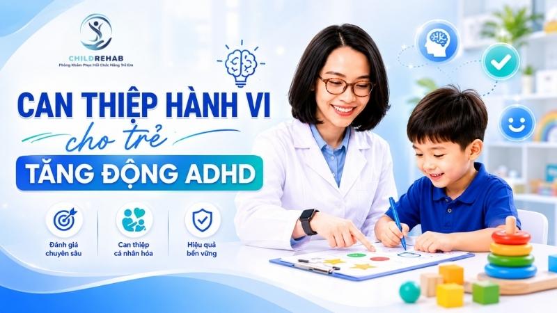 Can Thiệp Hành Vi Cho Trẻ Tăng Động ADHD | ChildRehab