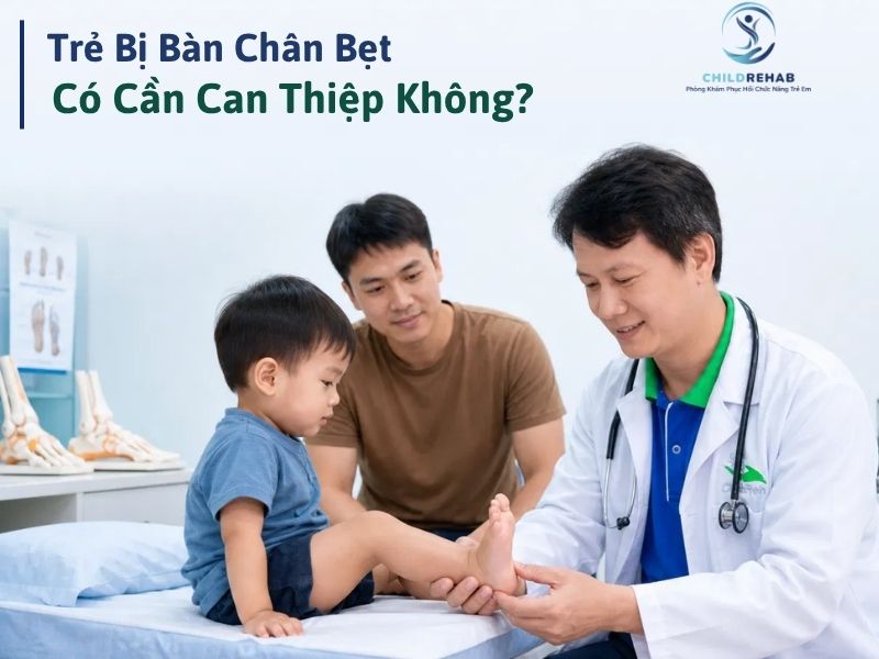 Khi nào trẻ bị bàn chân bẹt cần được đánh giá và hỗ trợ.