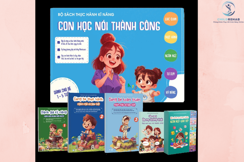 Bộ sách Con học nói thành công – Phát triển ngôn ngữ cho trẻ | ChildRehab