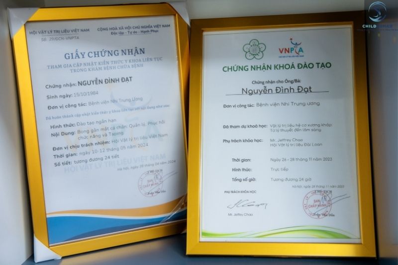 chung chi vat ly tri lieu co xuong khop va cap nhat y khoa nguyen dinh dat childrehab