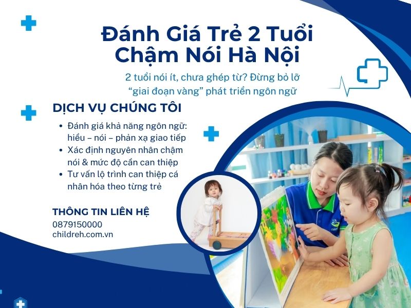 Trẻ 2 tuổi chưa nói rõ? Đánh giá tại ChildRehab