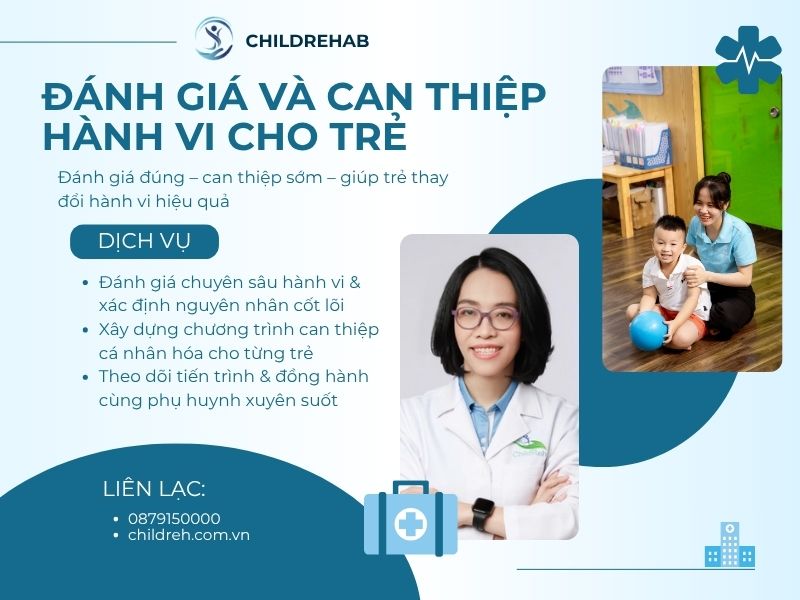 ChildRehab cung cấp dịch vụ đánh giá và can thiệp hành vi toàn diện