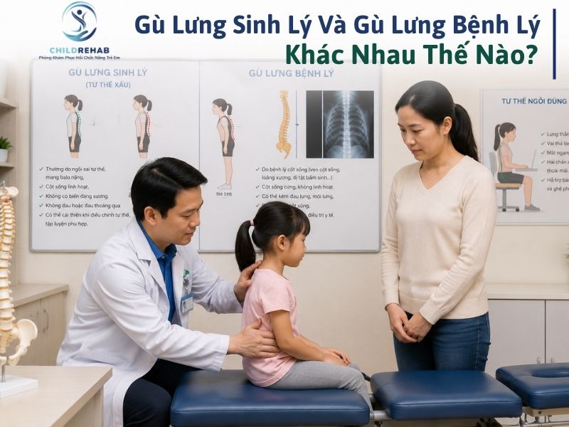 Gù lưng sinh lý và gù lưng bệnh lý khác nhau thế nào.