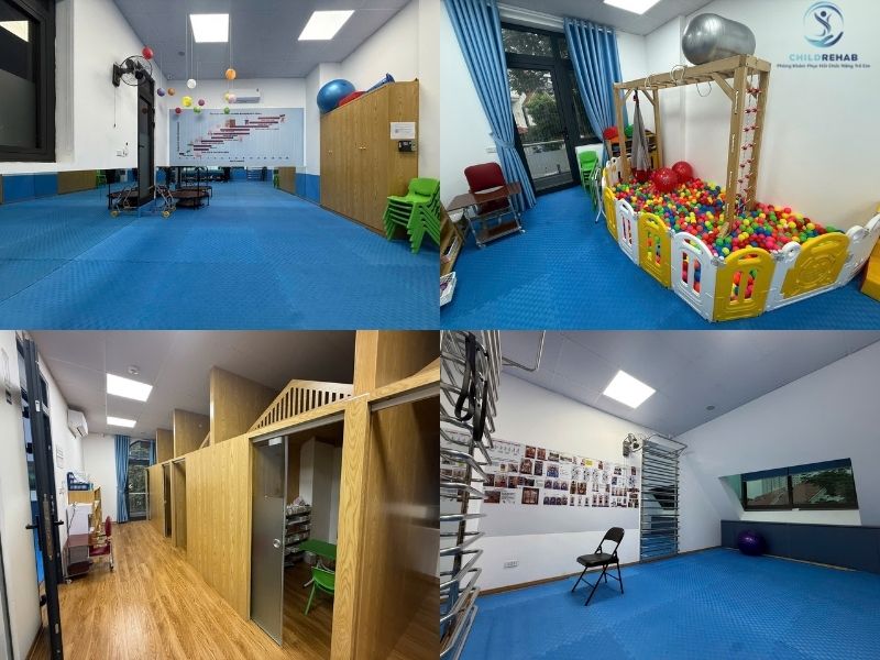 Không gian can thiệp tại ChildRehab Geleximco Hà Nội 