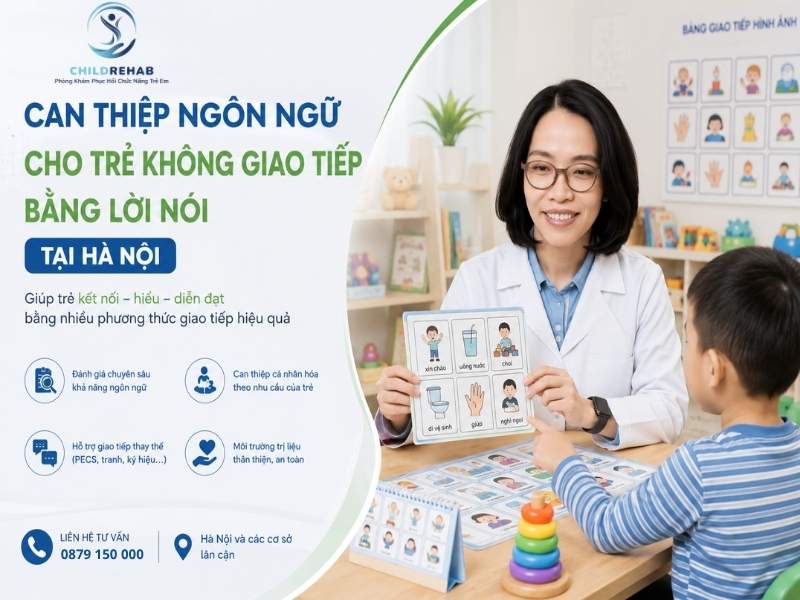 Chương trình hỗ trợ trẻ không sử dụng lời nói phát triển khả năng giao tiếp thay thế.