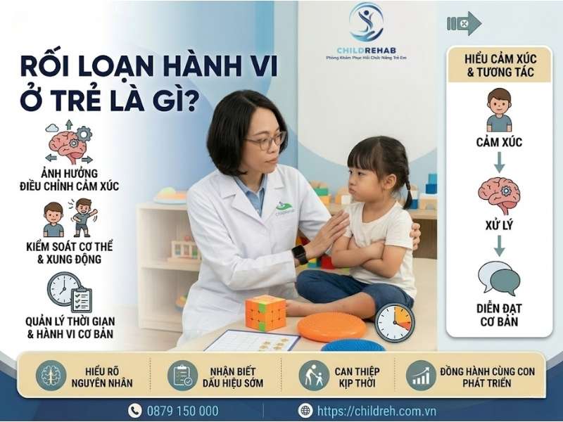 Rối loạn hành vi ở trẻ là gì.