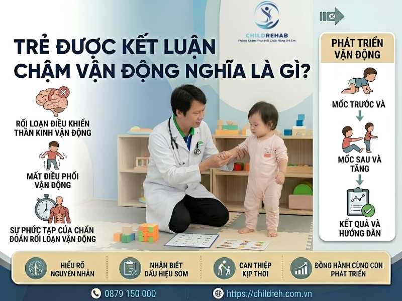 Rối loạn vận động ở trẻ có ảnh hưởng đến phát triển.