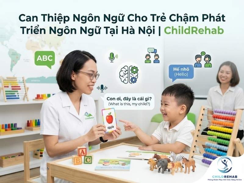 Hỗ trợ trẻ chậm phát triển ngôn ngữ.