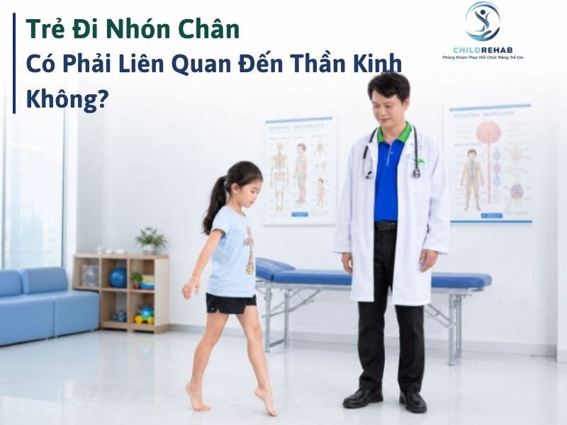 Đi nhón chân ở trẻ có liên quan đến thần kinh hoặc phát triển.
