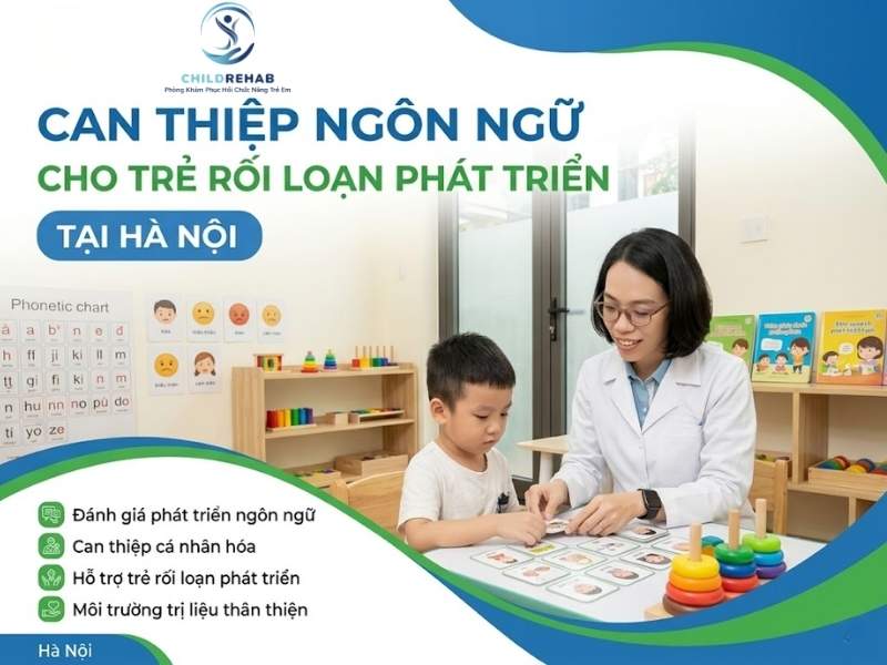 Hỗ trợ trẻ rối loạn phát triển cải thiện kỹ năng ngôn ngữ và giao tiếp xã hội.