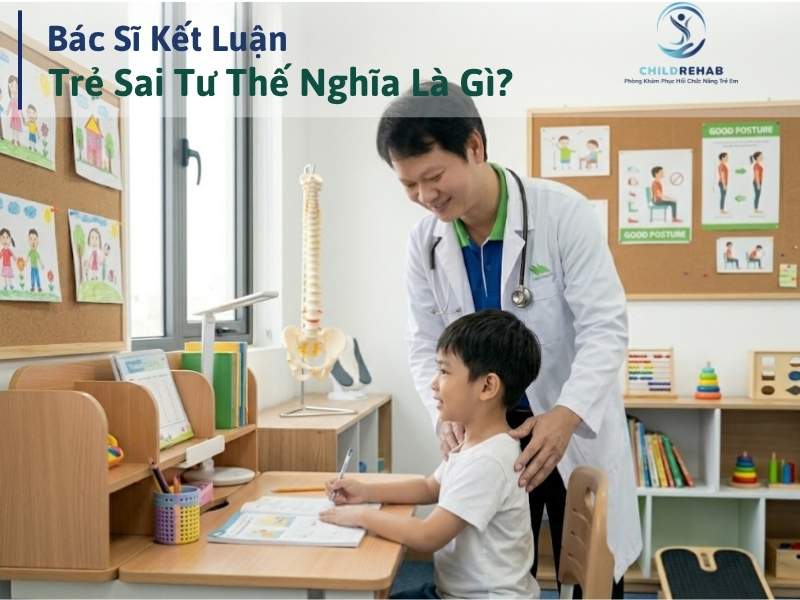 Sai tư thế ở trẻ là gì và ảnh hưởng như thế nào đến phát triển.