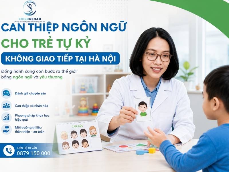 Hỗ trợ trẻ tự kỷ cải thiện khả năng giao tiếp cơ bản và tăng phản ứng xã hội.