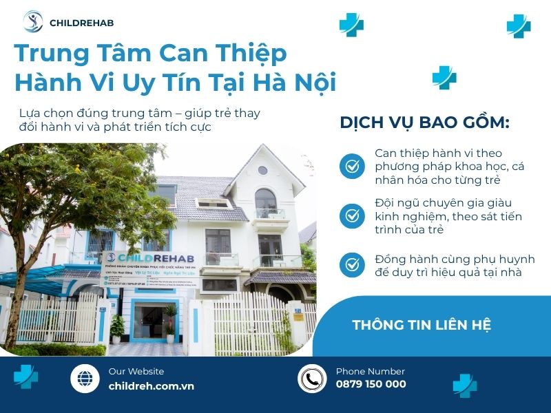 ChildRehab là trung tâm can thiệp hành vi uy tín tại Hà Nội